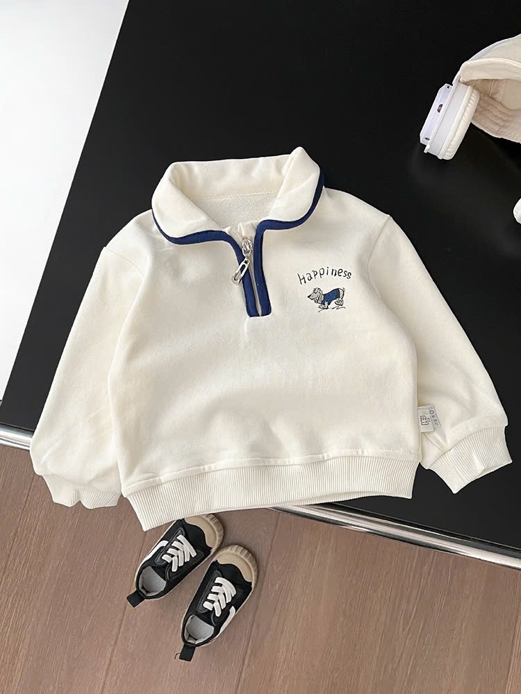 24HA69.18 - ÁO NỈ HAPPINESS CỦA BÉ