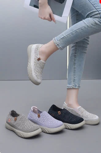 24HA79.21 - GIÀY VẢI NỮ ĐẾ MỀN THOÁNG KHÍ
