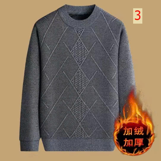24HA99.08 - ÁO LEN NAM CỔ TRÒN LÓT NHUNG ẤM