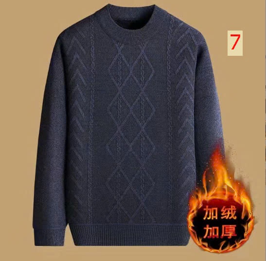 24HA99.08 - ÁO LEN NAM CỔ TRÒN LÓT NHUNG ẤM