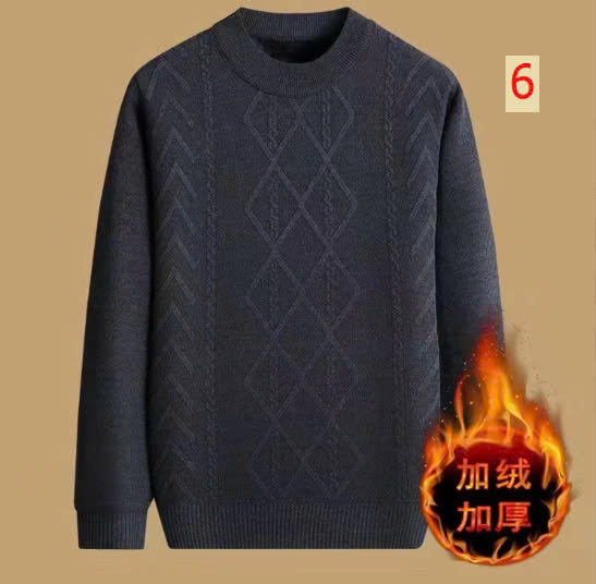 24HA99.08 - ÁO LEN NAM CỔ TRÒN LÓT NHUNG ẤM