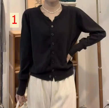 24HA109.12 - ÁO LEN CARDIGAN MỎNG NHIỀU MÀU NỮ