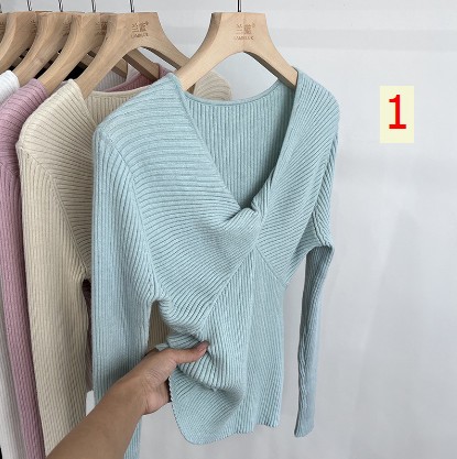 24HA99.18 -ÁO LEN CỔ CÁCH ĐIỆU NỮ