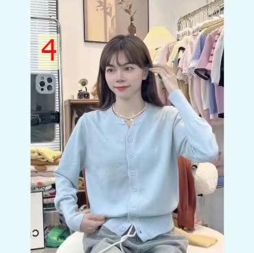 24HA109.12 - ÁO LEN CARDIGAN MỎNG NHIỀU MÀU NỮ