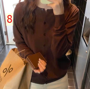 24HA109.12 - ÁO LEN CARDIGAN MỎNG NHIỀU MÀU NỮ