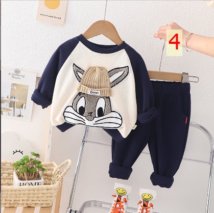 24HA99.23 -BỘ NỈ HỌA TIẾT THỎ