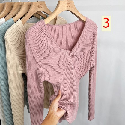24HA99.18 -ÁO LEN CỔ CÁCH ĐIỆU NỮ