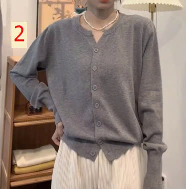 24HA109.12 - ÁO LEN CARDIGAN MỎNG NHIỀU MÀU NỮ