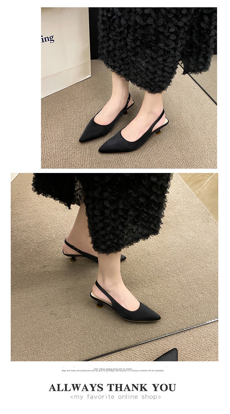24HA109.13-GIÀY CAO GÓT SLINGBACK MŨI NHỌN