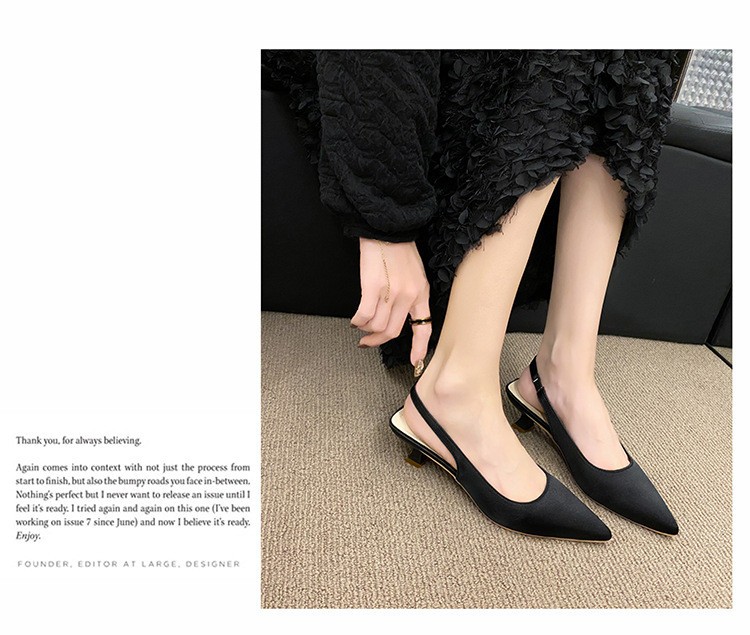 24HA109.13-GIÀY CAO GÓT SLINGBACK MŨI NHỌN