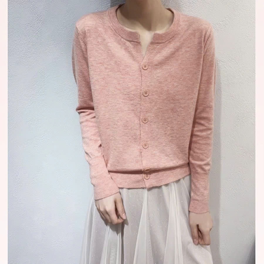 24HA109.12 - ÁO LEN CARDIGAN MỎNG NHIỀU MÀU NỮ