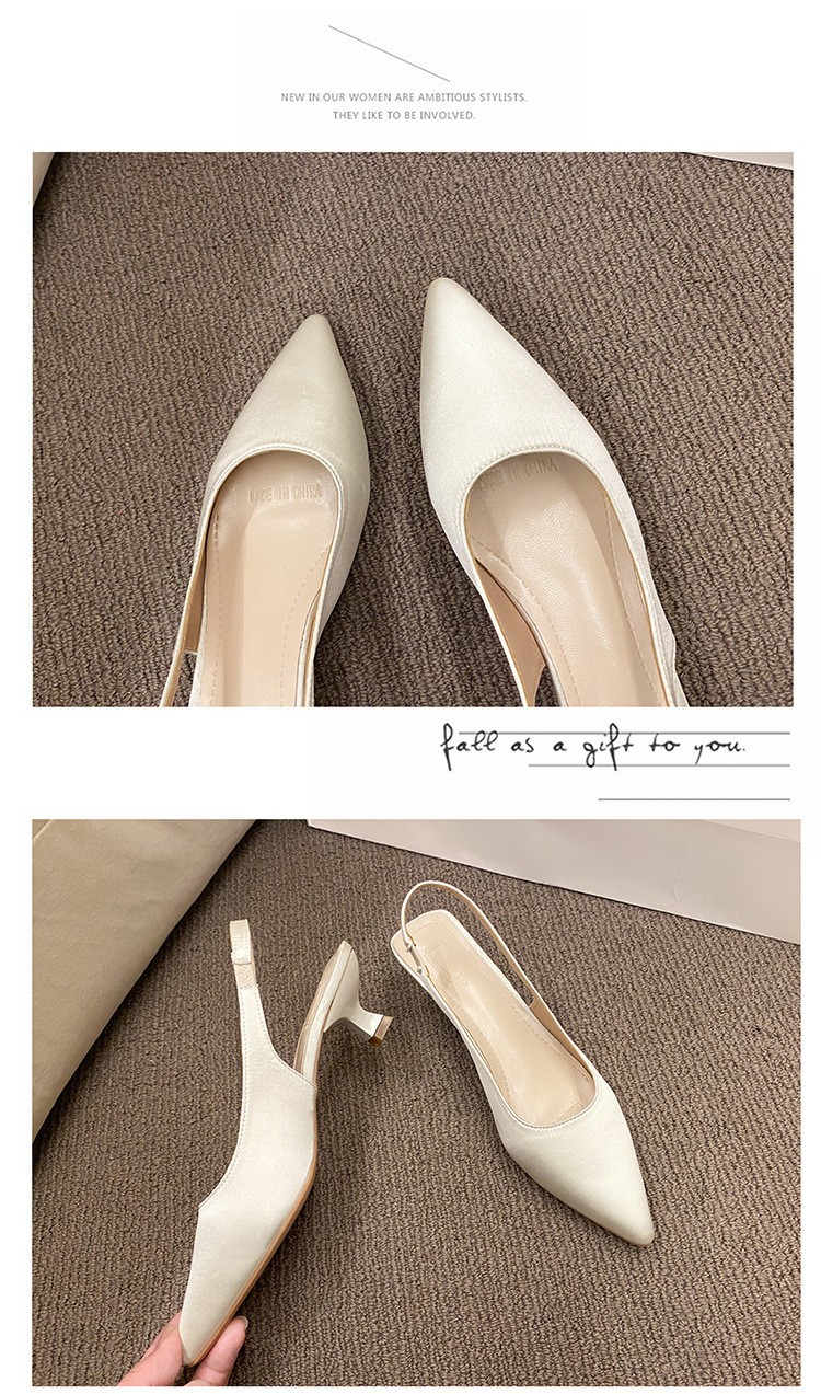24HA109.13-GIÀY CAO GÓT SLINGBACK MŨI NHỌN