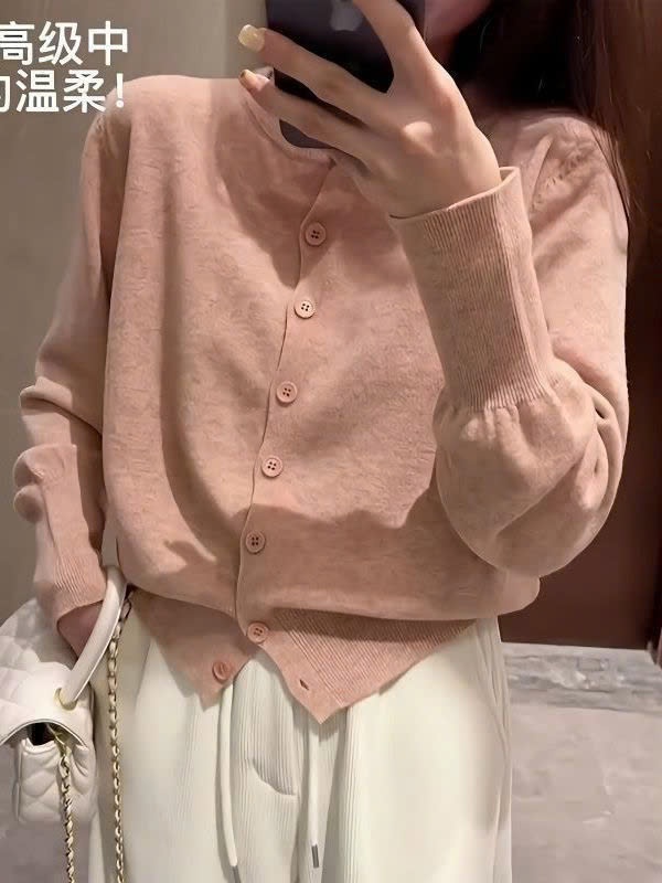 24HA109.12 - ÁO LEN CARDIGAN MỎNG NHIỀU MÀU NỮ