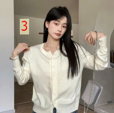 24HA109.12 - ÁO LEN CARDIGAN MỎNG NHIỀU MÀU NỮ