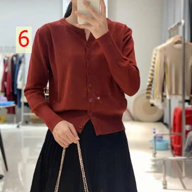 24HA109.12 - ÁO LEN CARDIGAN MỎNG NHIỀU MÀU NỮ