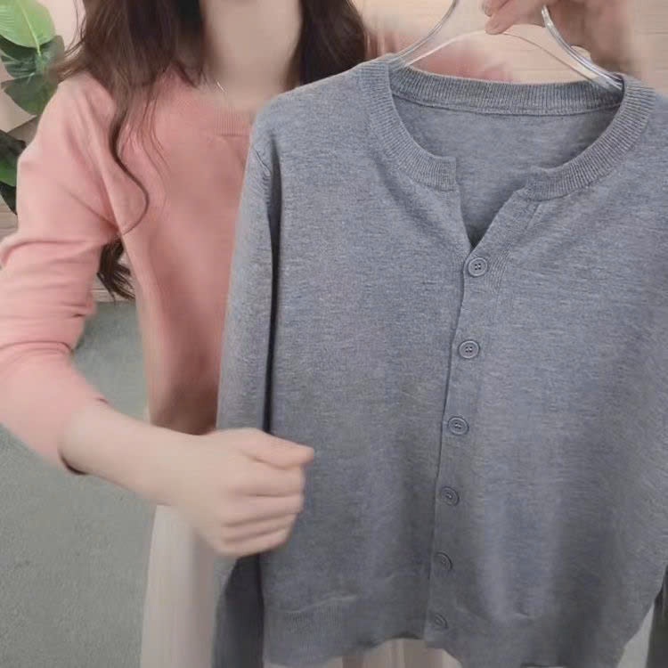 24HA109.12 - ÁO LEN CARDIGAN MỎNG NHIỀU MÀU NỮ