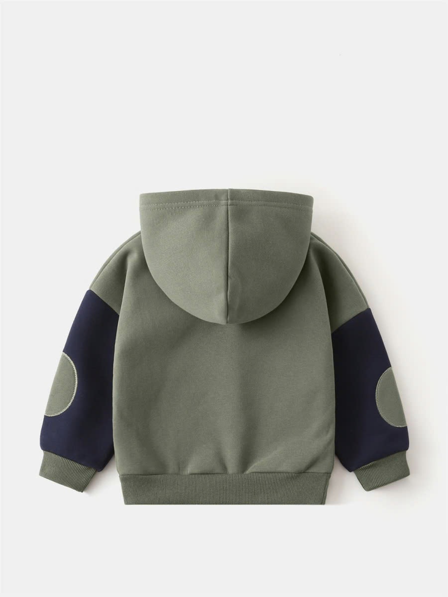 24HA109.07 - ÁO NỈ HOODIE LÓT LÔNG BÉ TRAI HÃNG WAPYPY