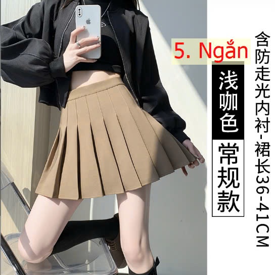 24HA109.09 - CHÂN VÁY NGẮN XẾP LY
