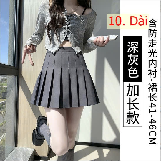 24HA109.09 - CHÂN VÁY NGẮN XẾP LY
