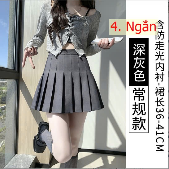 24HA109.09 - CHÂN VÁY NGẮN XẾP LY