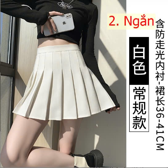 24HA109.09 - CHÂN VÁY NGẮN XẾP LY