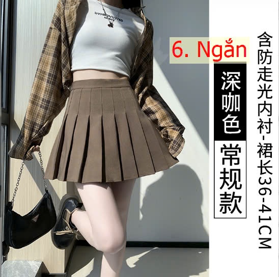 24HA109.09 - CHÂN VÁY NGẮN XẾP LY