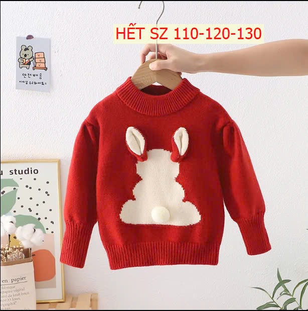 24HA129.01 - ÁO LEN THỎ XINH CHO BÉ GÁI