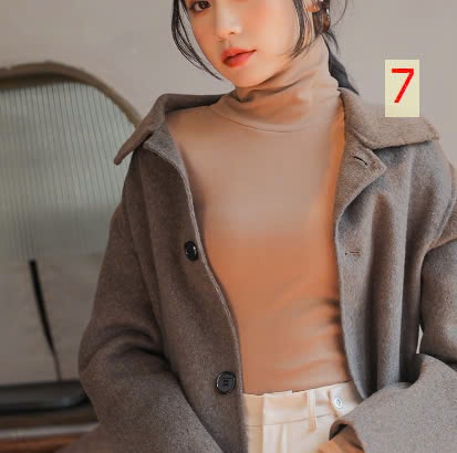 24HA129.21 - ÁO CAO CỔ GIỮ NHIỆT NHUNG ĐỨC