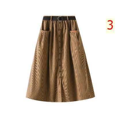 24HA129.22 - CHÂN VÁY NHUNG TĂM ANGEL KÈM BELT