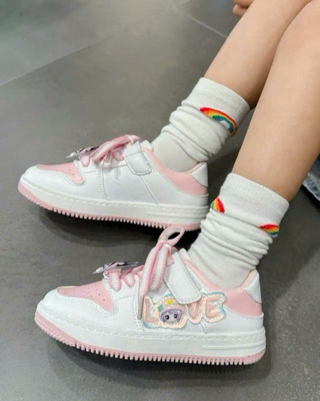 24HA129.32 - GIÀY KUROMI LOVE BÉ GÁI