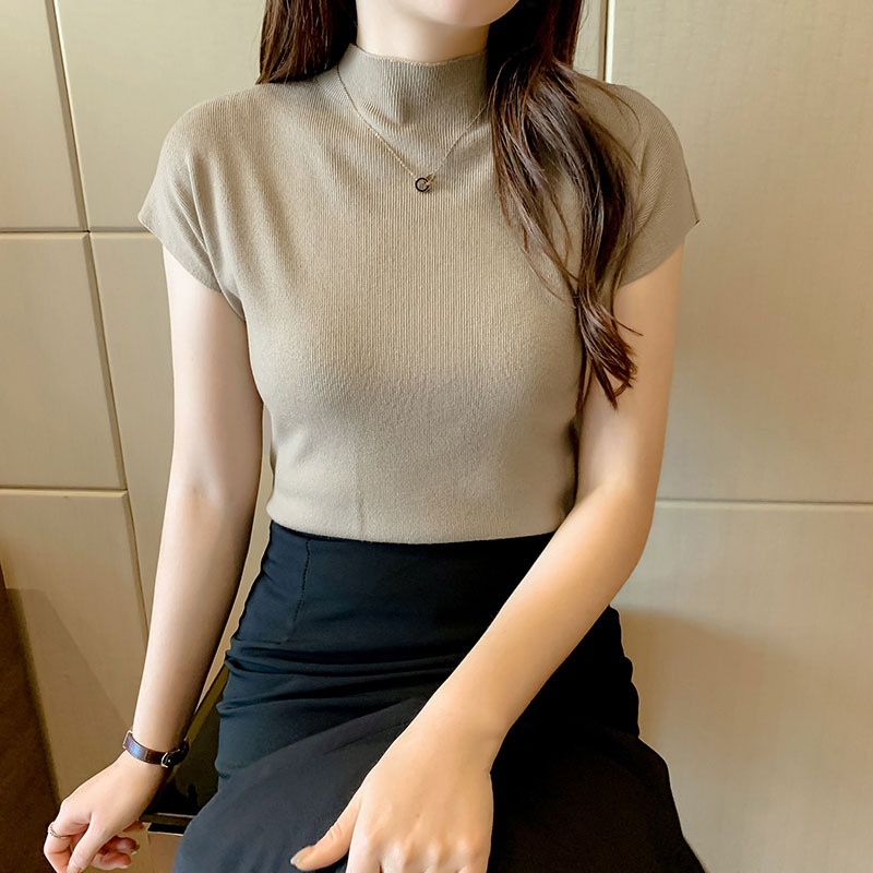 24HA129.26 - SET 2 ÁO LEN CỔ LỌ TAY HẾN NỮ