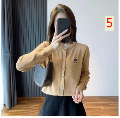 24HA129.25 - CARDIGAN LEN HÌNH GẤU NỮ