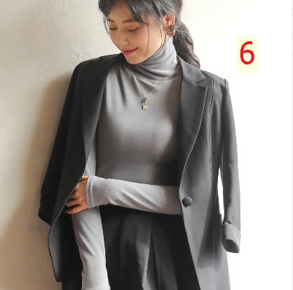 24HA129.21 - ÁO CAO CỔ GIỮ NHIỆT NHUNG ĐỨC