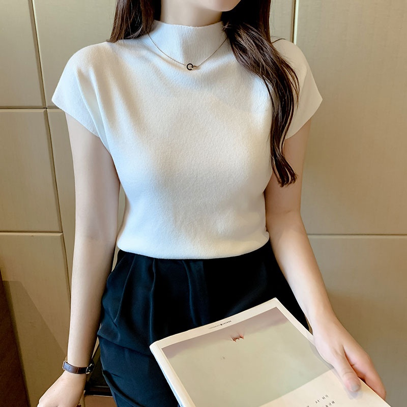 24HA129.26 - SET 2 ÁO LEN CỔ LỌ TAY HẾN NỮ