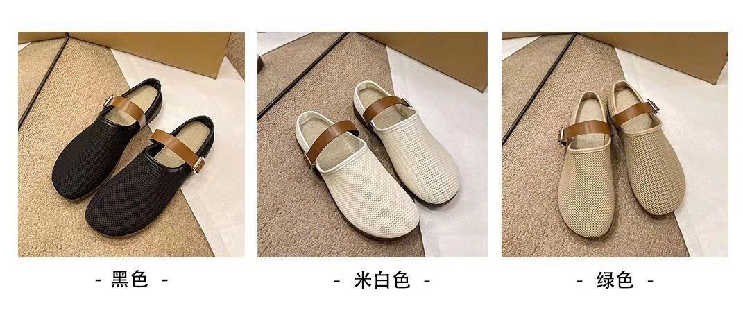 24HA129.08 - GIÀY LƯỜI LƯỚI NỮ