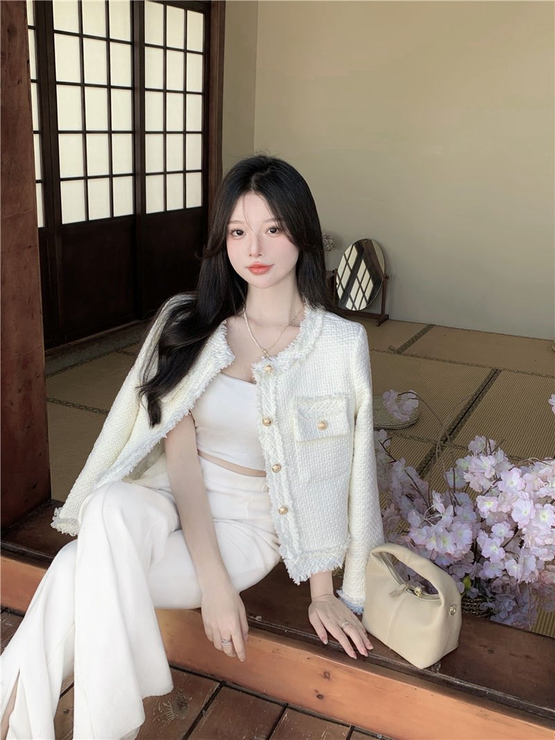 24HA149.18 - ÁO DẠ NỮ TRẮNG