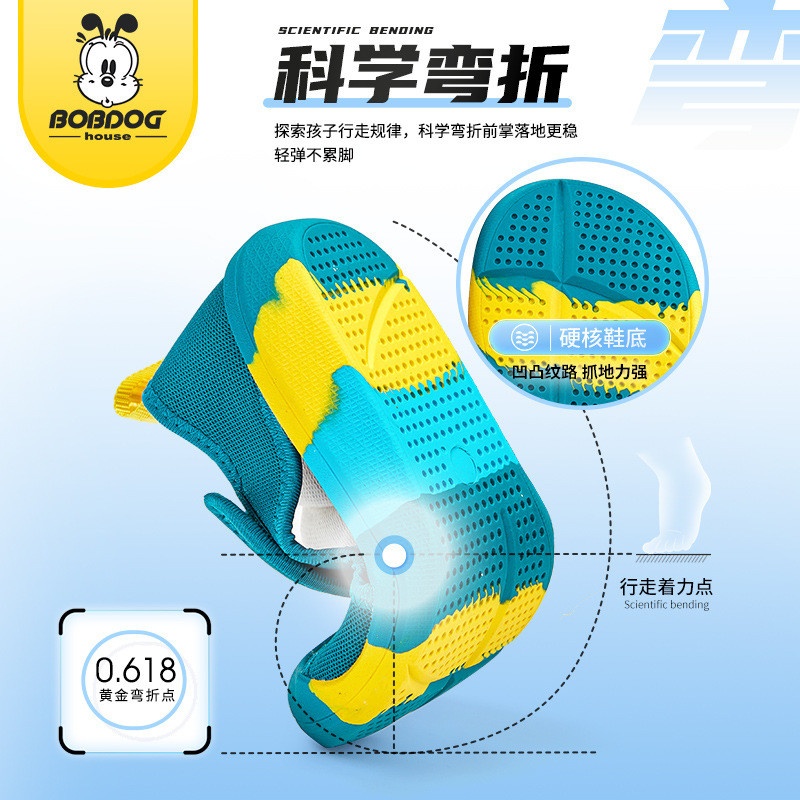 24HA149.02- GIÀY LƯỚI HÈ THOÁNG KHÍ BÉ TRAI BÉ GÁI HÃNG BOB DOG