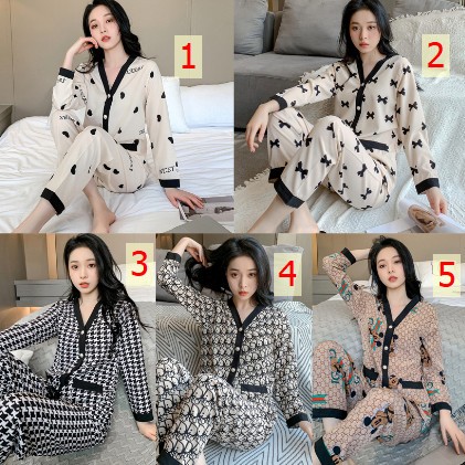 24HA139.17- BỘ DÀI TAY MẶC NHÀ NỮ
