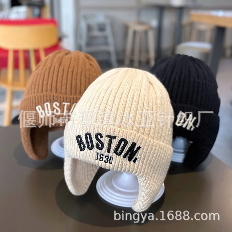 24HA139.12 - MŨ LEN BOSTON CHO BÉ