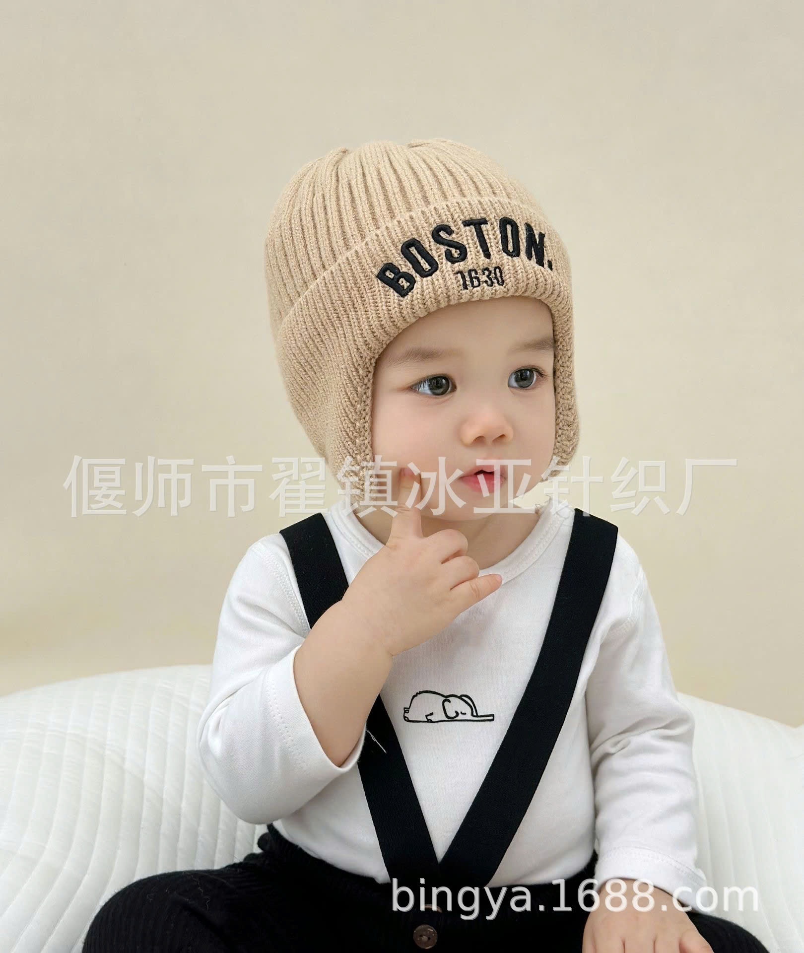 24HA139.12 - MŨ LEN BOSTON CHO BÉ