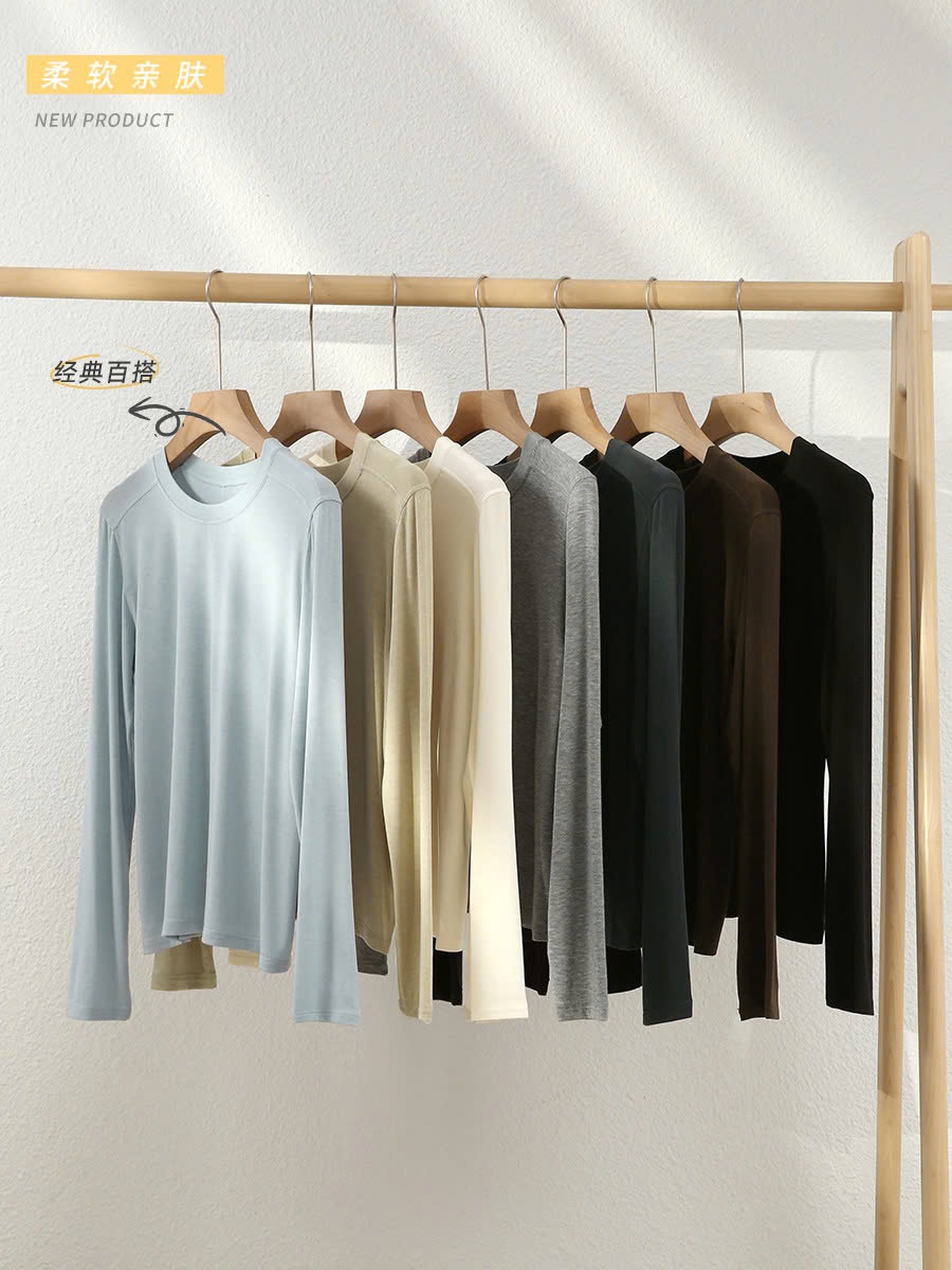 24HA139.24- ÁO LEN MỎNG CỔ TRÒN