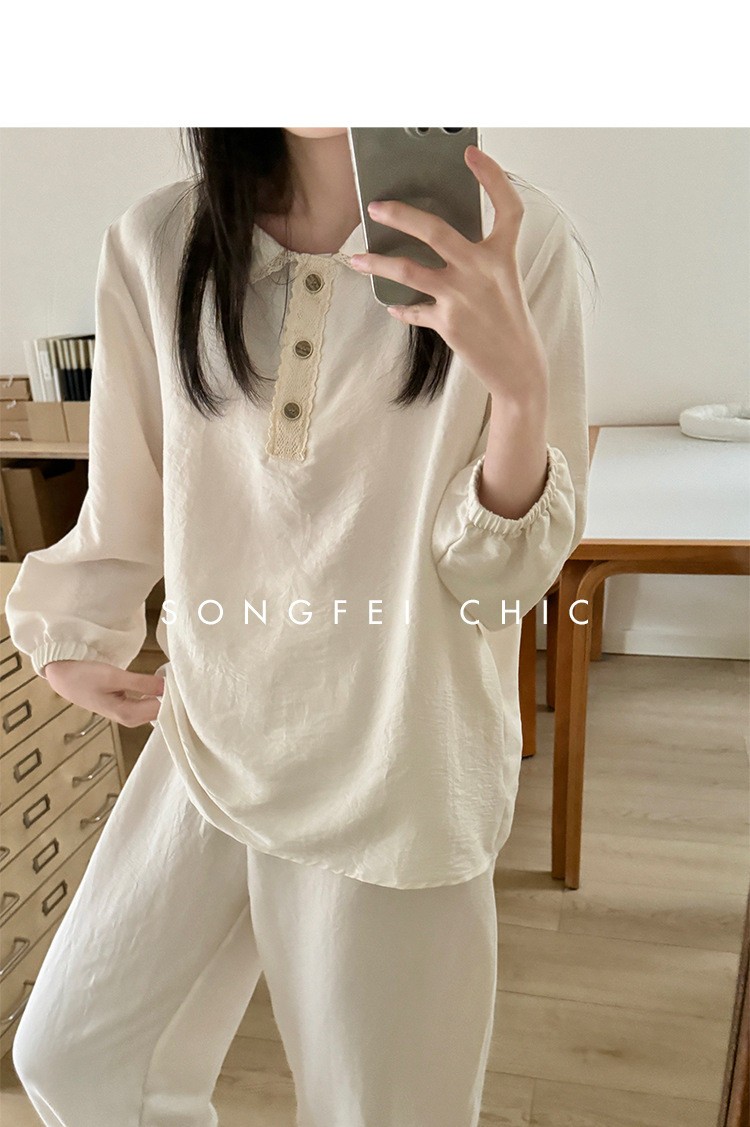 24HA149.15- BỘ MẶC NHÀ CỔ SEN NỮ