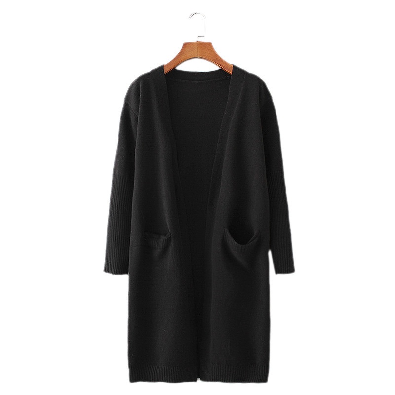 24HA159.09 - ÁO CARDIGAN LEN DÁNG DÀI NỮ