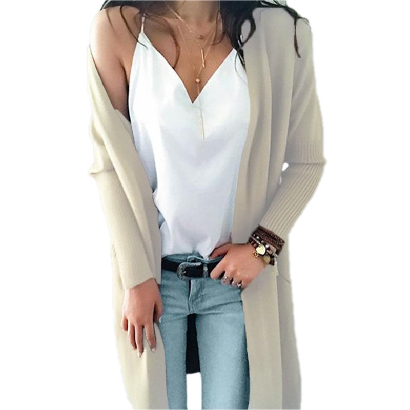 24HA159.09 - ÁO CARDIGAN LEN DÁNG DÀI NỮ