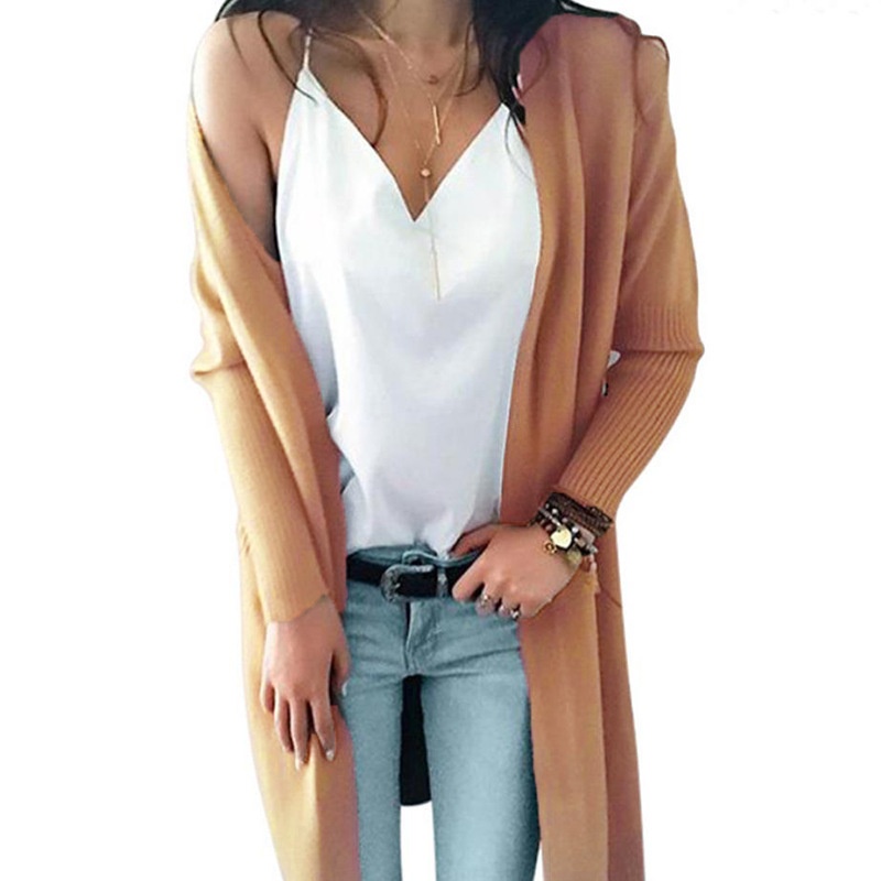 24HA159.09 - ÁO CARDIGAN LEN DÁNG DÀI NỮ