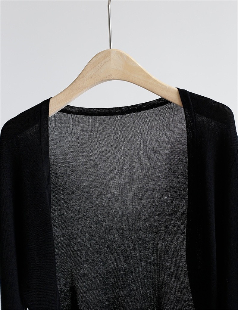 24HA159.13 - SET 2 ÁO CARDIGAN TƠ MỎNG DÁNG LỬNG