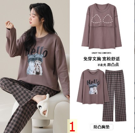 24HA169.01-BỘ MẶC NHÀ KÈM BRA NỮ