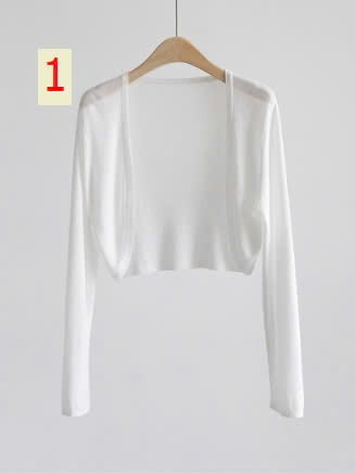 24HA159.13 - SET 2 ÁO CARDIGAN TƠ MỎNG DÁNG LỬNG
