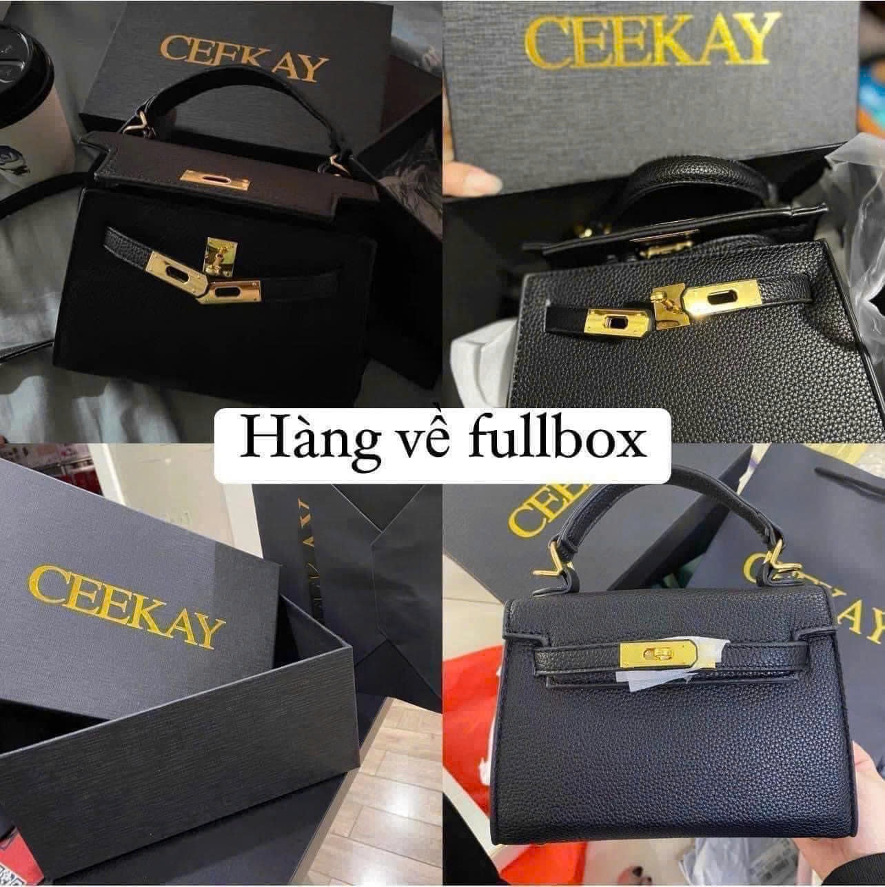 24HA159.16 - TÚI KELLY MINI CAO CẤP CEEKAY FULLBOX
