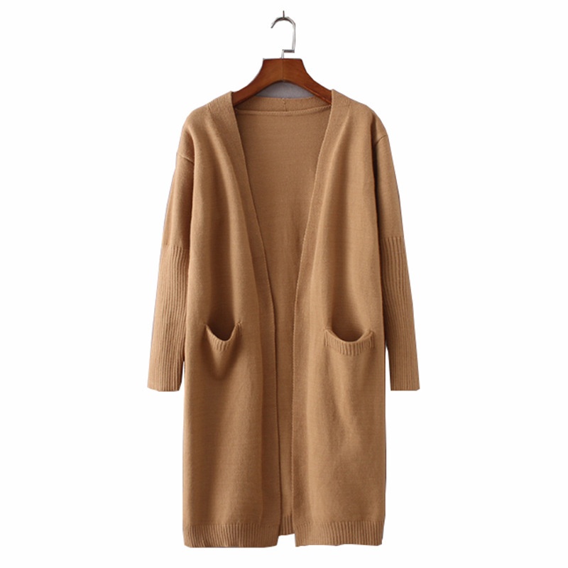 24HA159.09 - ÁO CARDIGAN LEN DÁNG DÀI NỮ